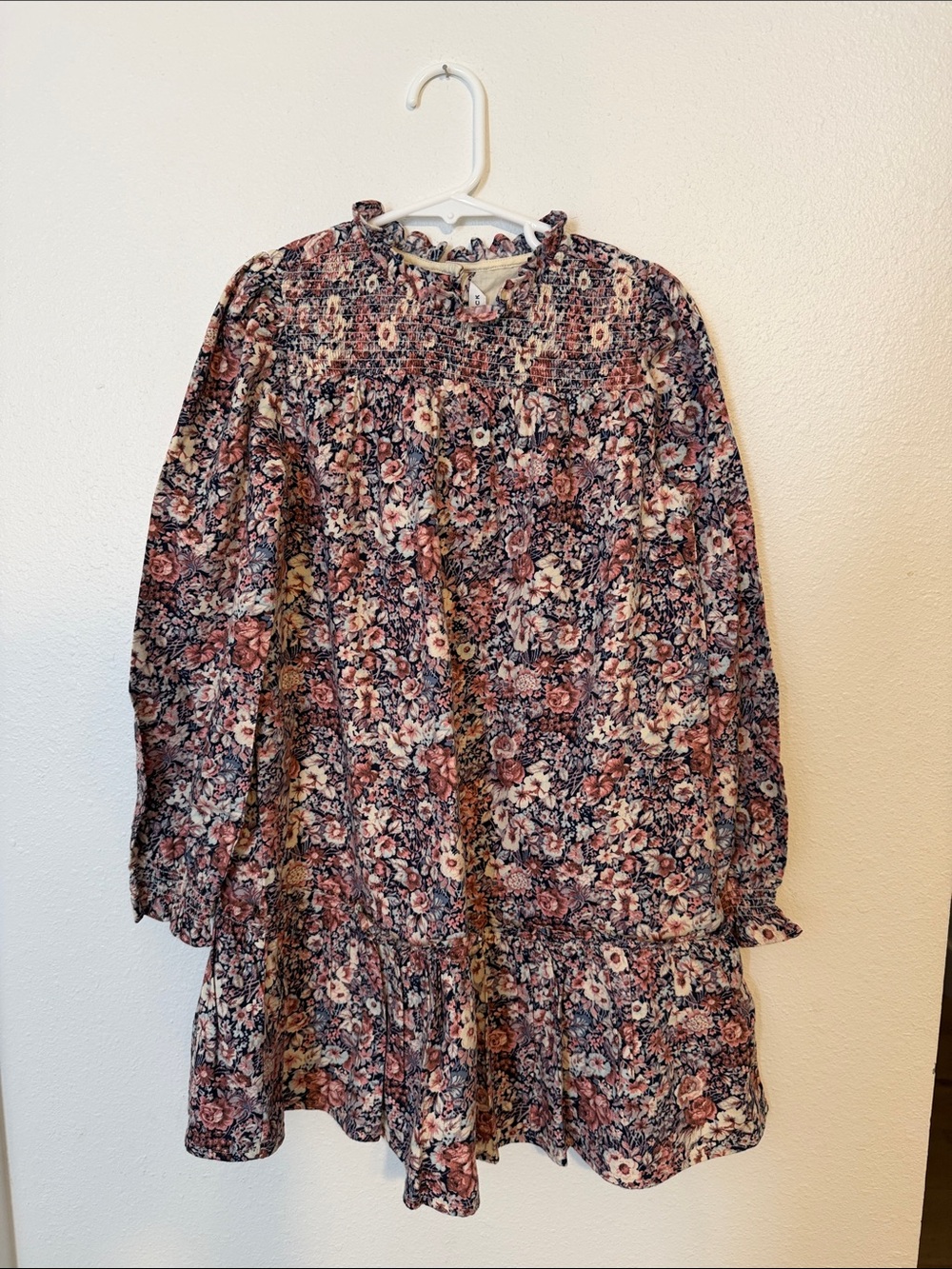 Janie and Jack Pink Multi Floral Long-Sleeve Dress
